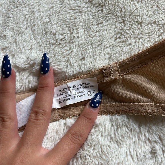 Vintage Jessica Nude Strapless Satin Bra | Size 36C | Padded Support | - Picture 5 of 6